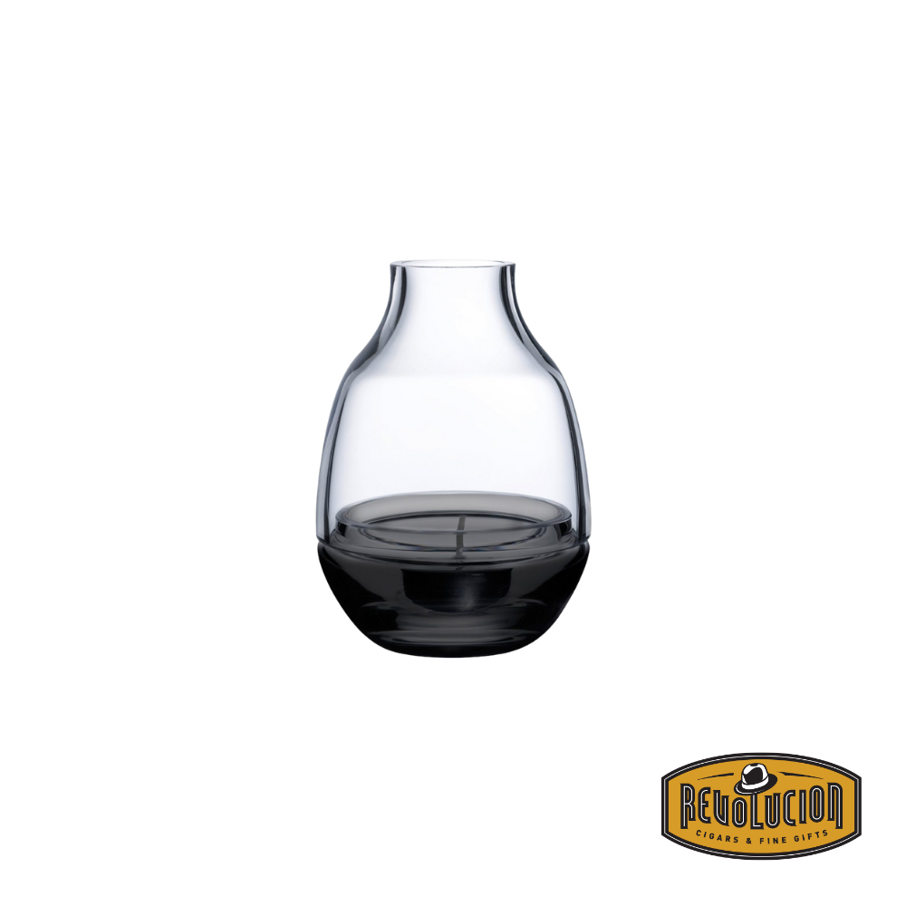 Nude Eden Smoke Candle Holder featuring a sleek, minimalist glass design with a smoky finish, perfect for modern décor.