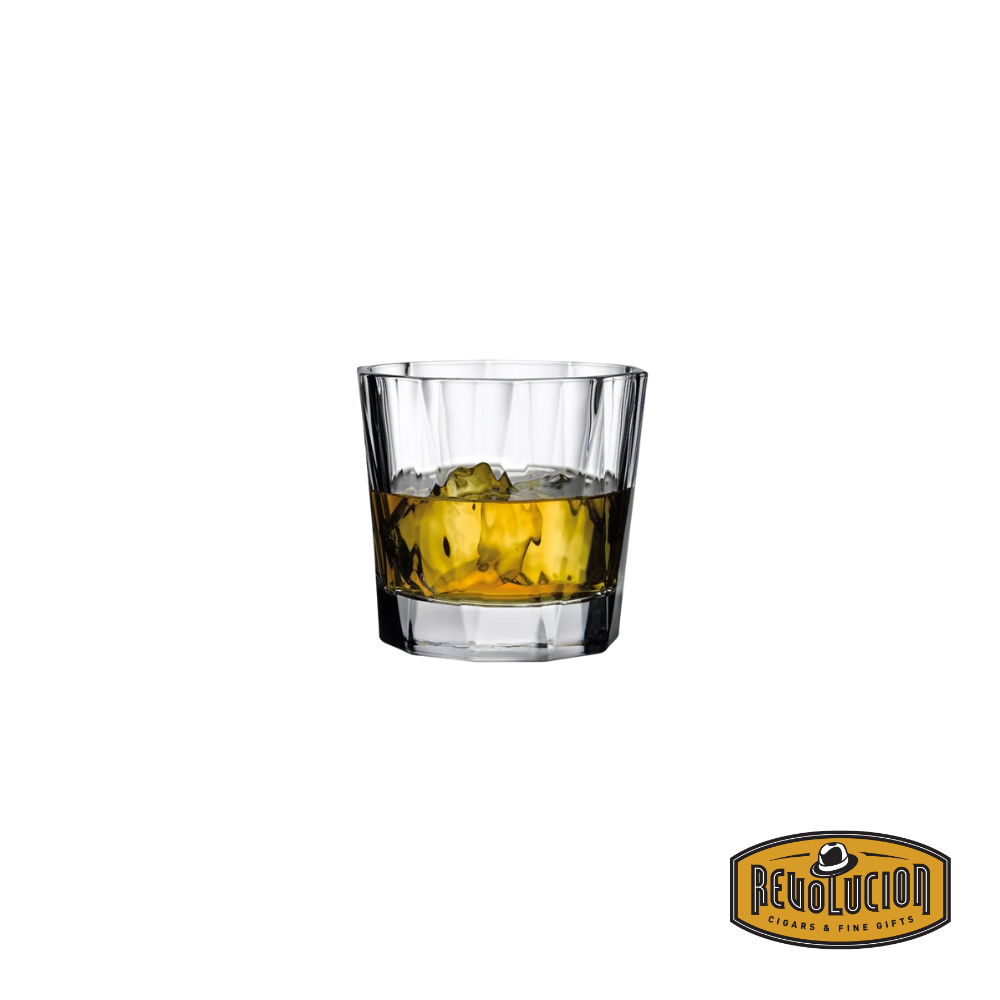 Nude Hemingway Whisky Glass set of 4, filled with whiskey, showcasing its sophisticated shape and ideal capacity for savoring premium spirits.