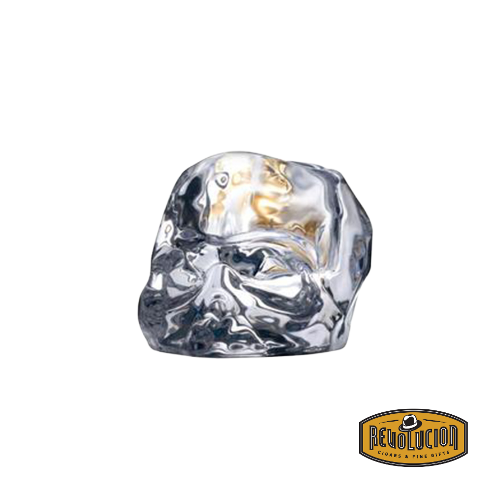 Nude Memento Mori Tealight Holder, designed with a modern aesthetic to hold tealights, featuring a minimalist skull motif.