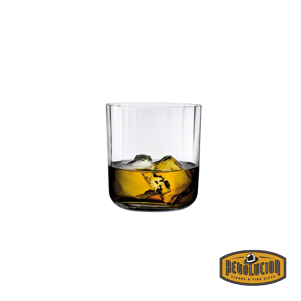 A set of two Nude Neo Whisky Glasses, featuring a sleek and contemporary design crafted from fine glass, perfect for enhancing the whiskey-tasting experience.