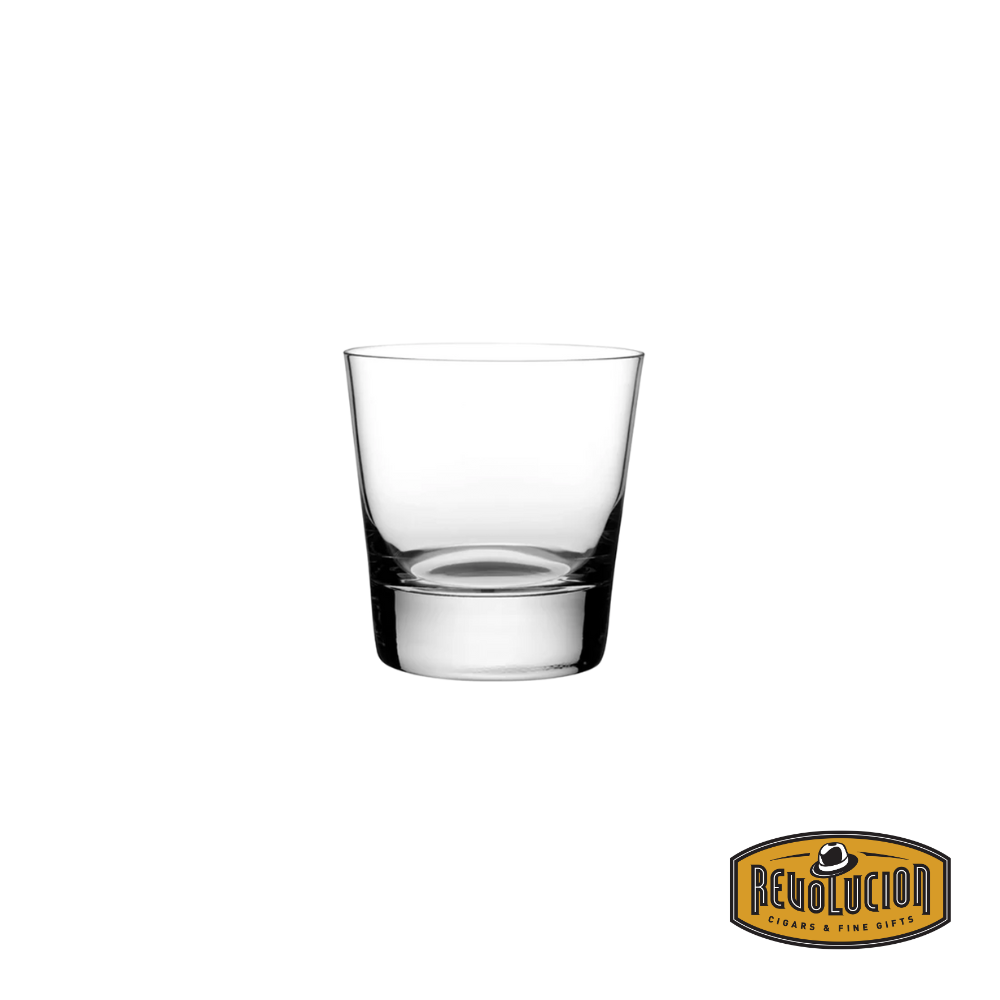 Nude Square & Rocks V Whiskey glass, a refined and minimalist tumbler designed to complement the decanter, ideal for savoring fine spirits.