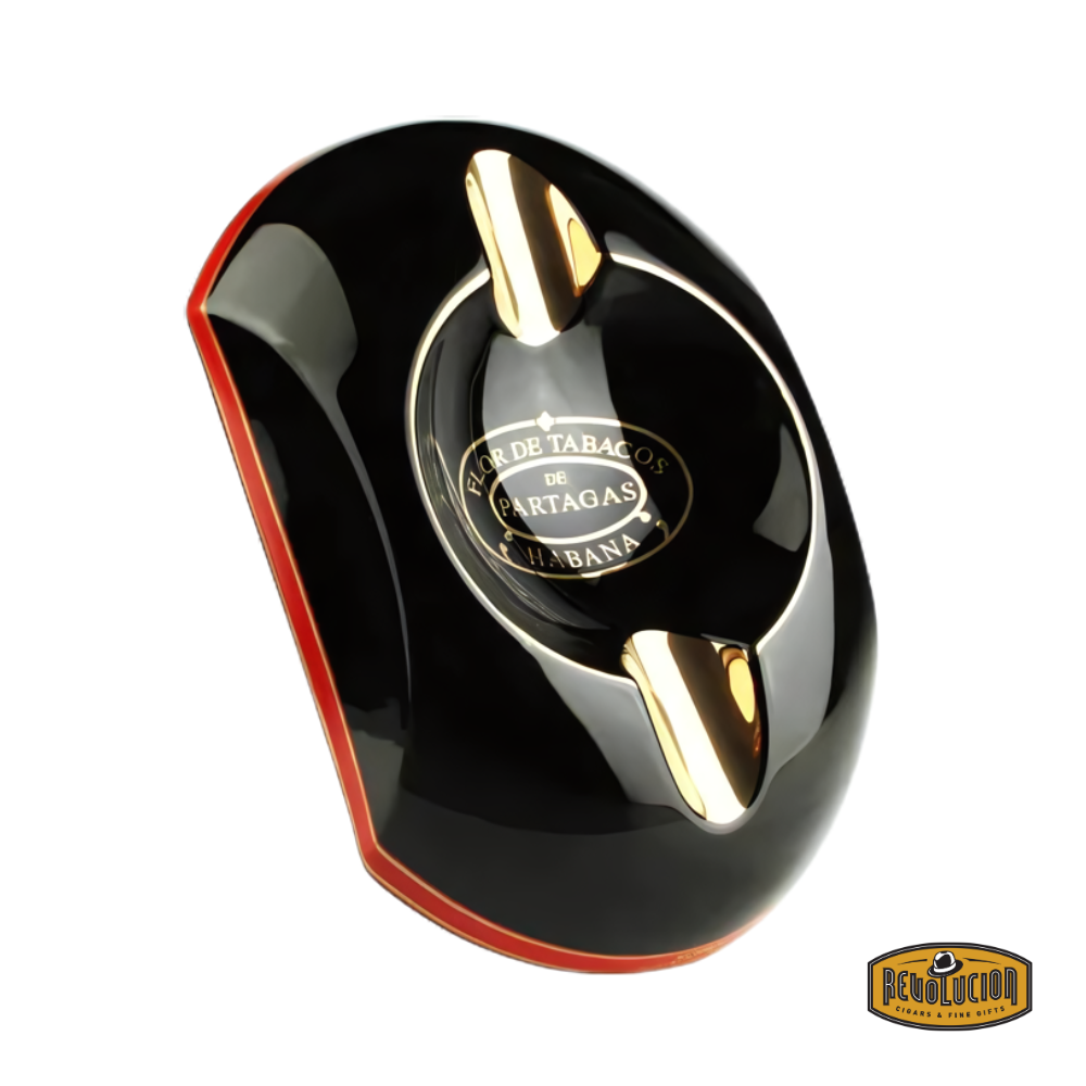 Partagas Series Habanos Ashtray - Black &amp; Red