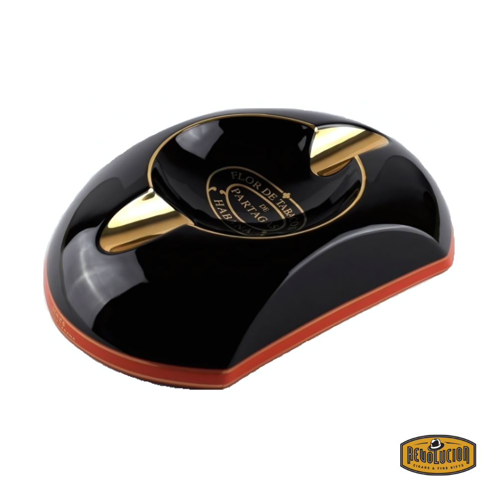 Partagas Series Habanos Ashtray - Black & Red