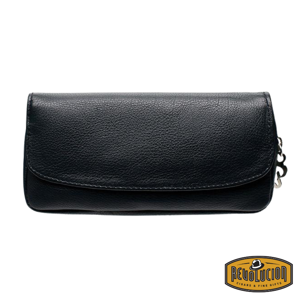 Closed view of the Peterson Avoca Pipe & Accessory Pouch, showcasing its sleek and durable design.