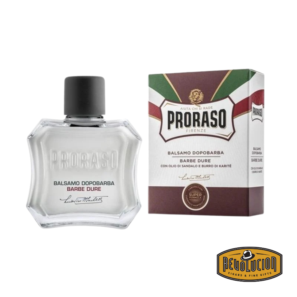 Proraso After Shave Balm Sandalwood bottle with classic red label design.