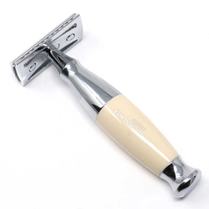 Edwin Jagger Imitation Ivory & Chrome Diffusion 36 Series Mens Safety Razor .Shaving and grooming, Revolucion Lifestyles, mens gifts and lifestyle store in Vancouver.