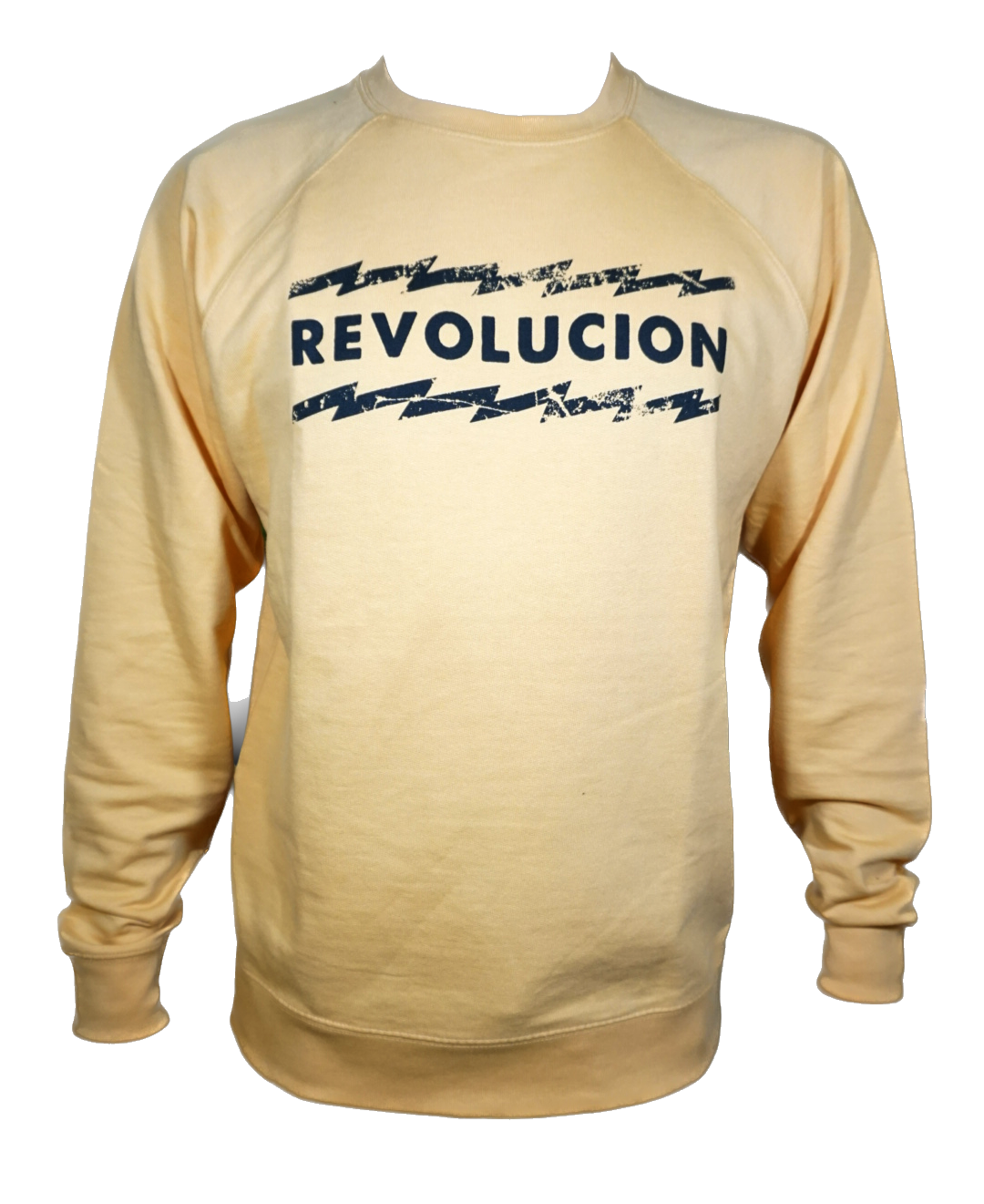Revolucion - Sweat-shirt à col rond Lightning moutarde
