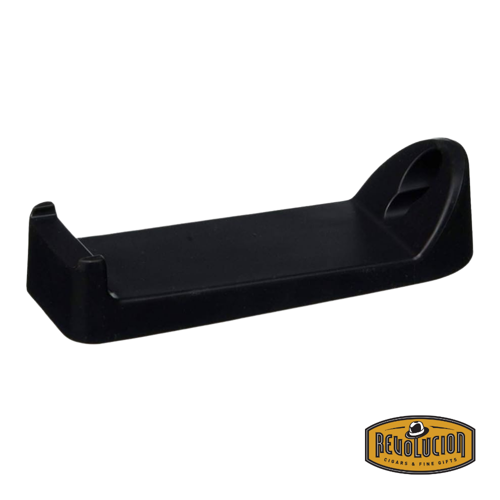 Black Razor Pit Sharpener shown empty with smooth sharpening surface.