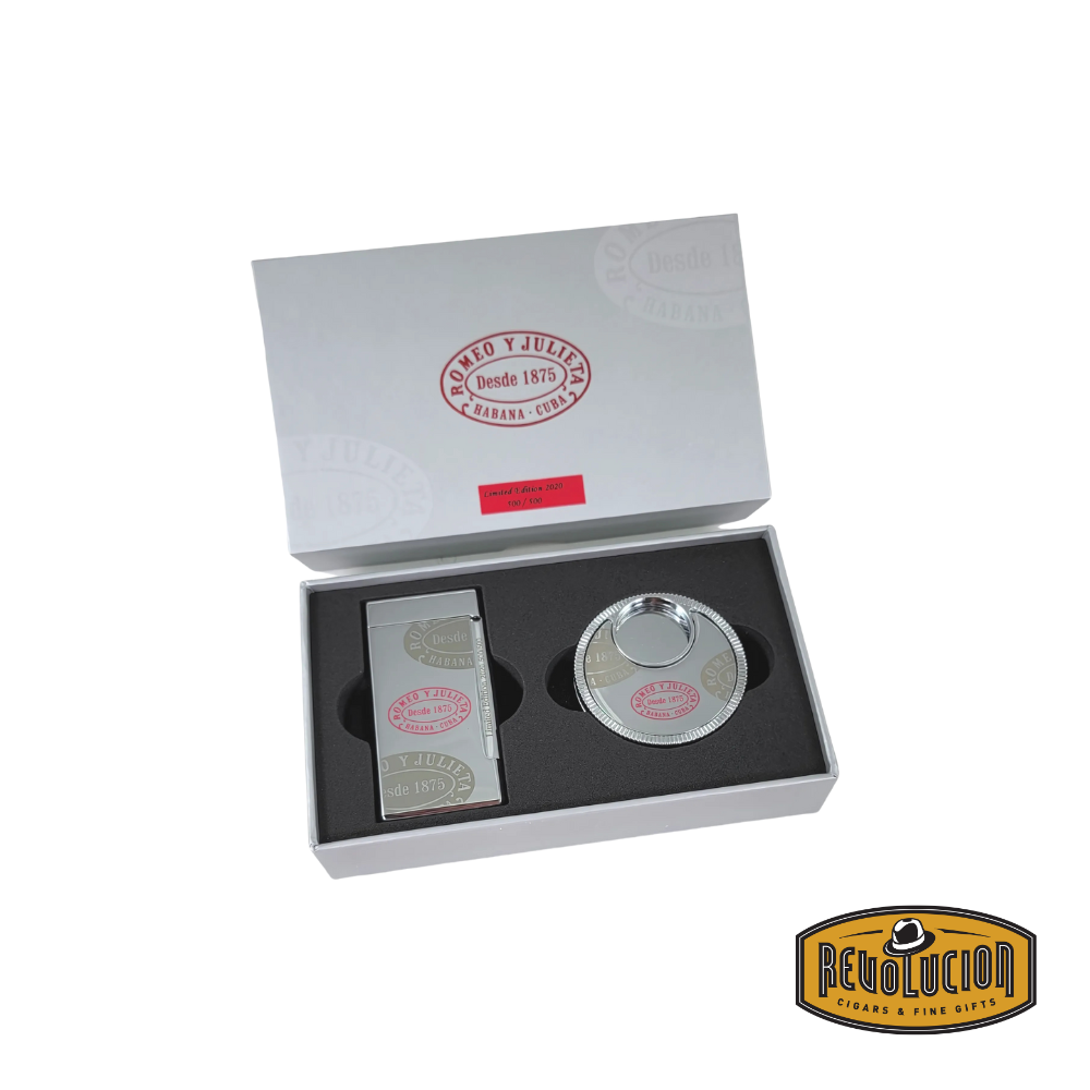 Romeo Y Julieta Silver Gift Set with Torch Lighter and Punch Cutter Ltd 2020