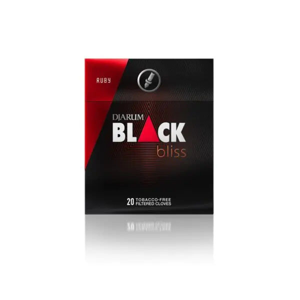 Djarum Black Bliss Ruby Tobacco &amp; Nicotine Free Herbal Clove Cigarettes - Pack 20