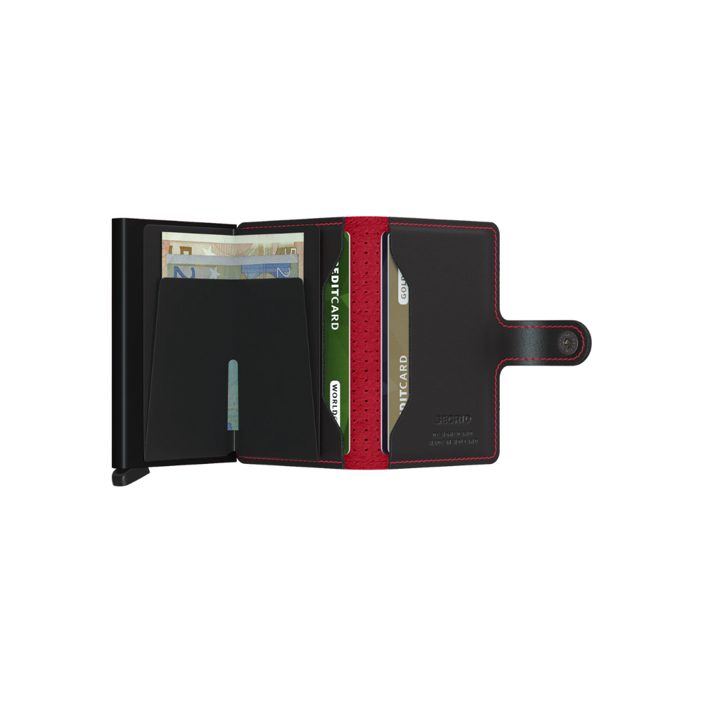 Secrid Miniwallet RFID Perforated Black Red