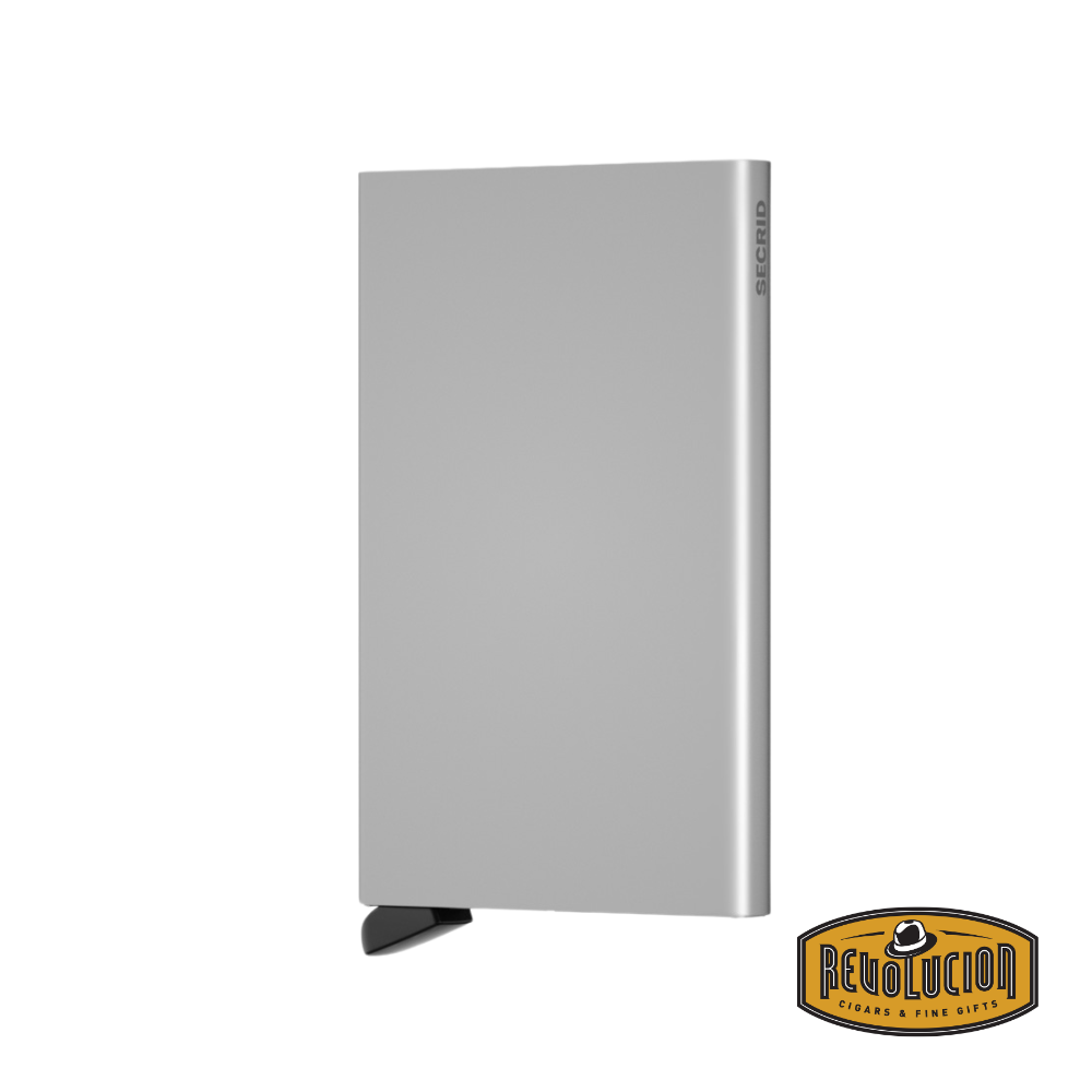 Secrid Aluminium Cardprotector Wallet in classic silver, a stylish and compact cardholder with RFID-blocking technology.