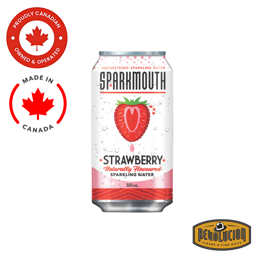 Sparkmouth Water Strawberry – A refreshing and lightly flavored sparkling water infused with the natural sweetness of strawberries for a crisp and enjoyable drink.