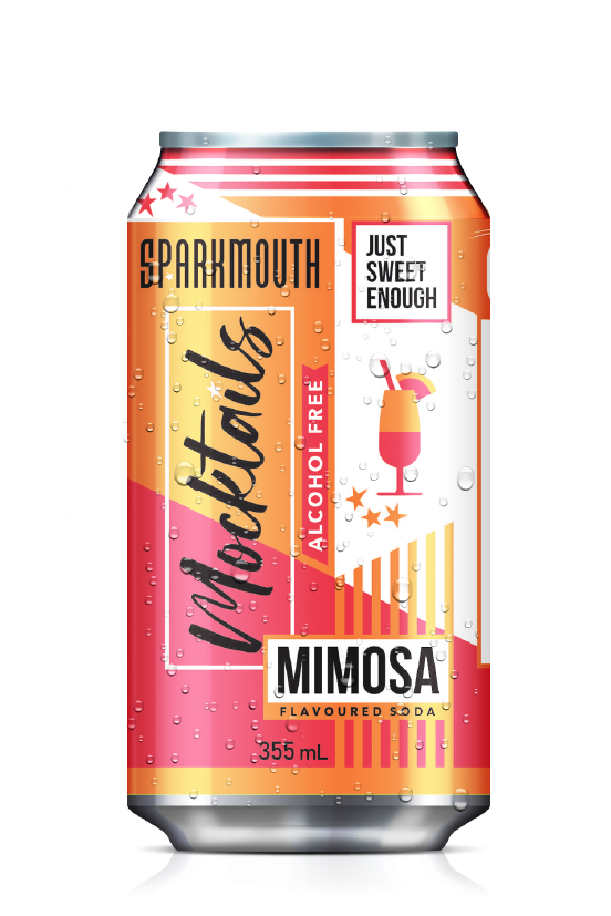Sparkmouth Mimosa Mocktail - Alcohol Free, 355ml