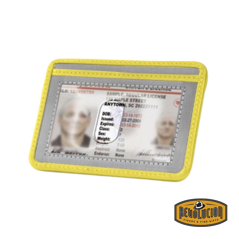Front view of the Stewart/Stand Card Slot 3 in yellow, showcasing its sleek and compact design.