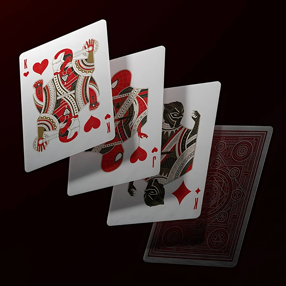 Theory 11 Avengers Playing Cards Red