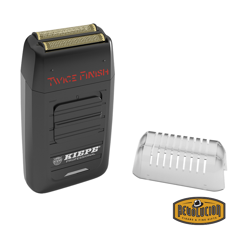 Kiepe Shaver Closer Finish - Electric trimmer front view with sleek silver and black finish.