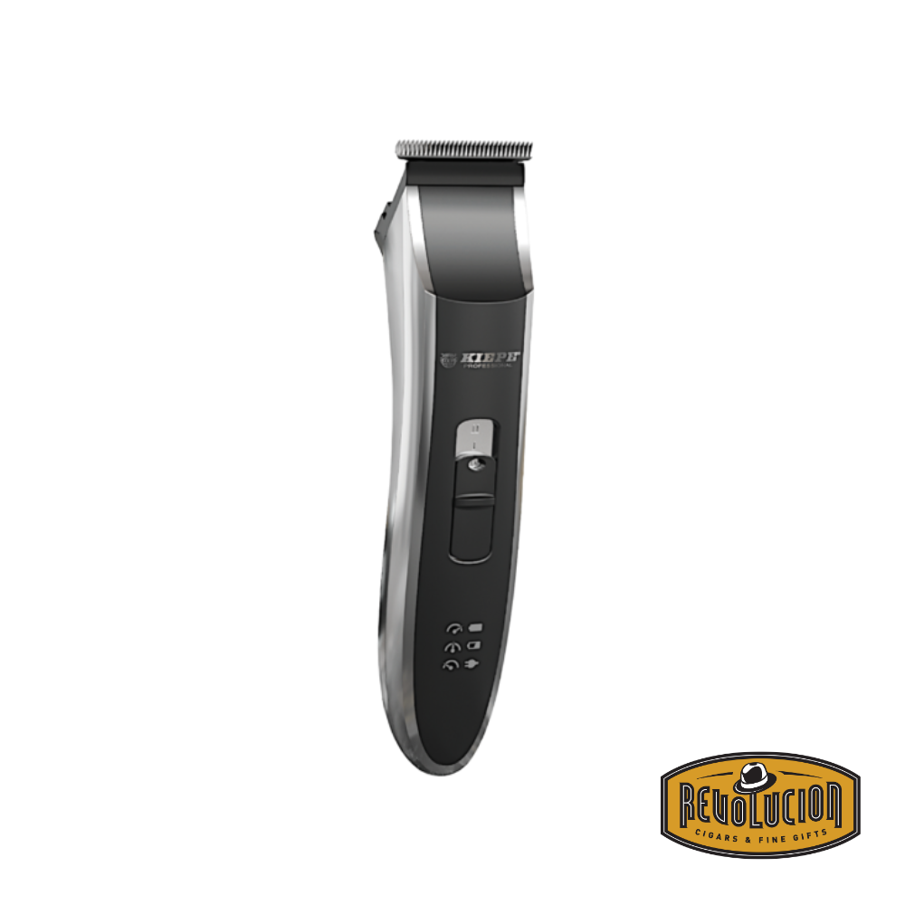 Compact Kiepe Mini Groove trimmer in sleek metallic finish, designed for precision trimming with an ergonomic build.