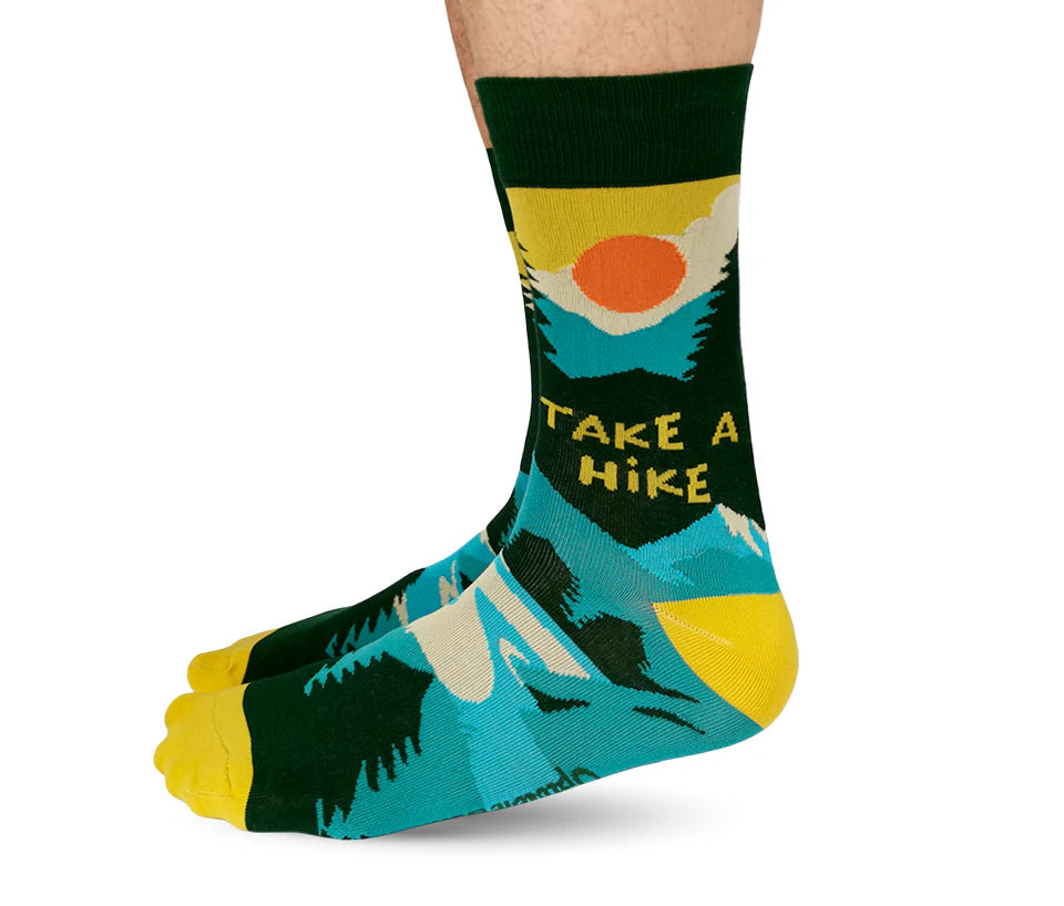 Uptown Calf Length Cotton Trendy Unisex Socks - Take a Hike