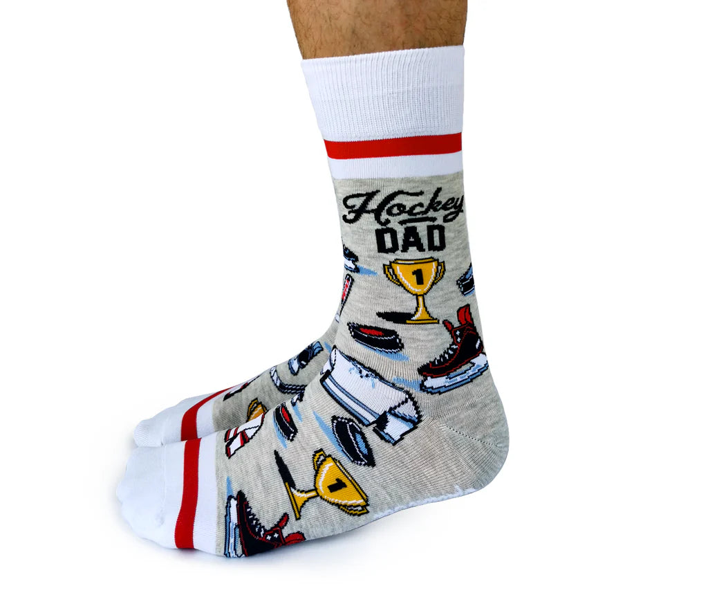 Uptown Calf Length Cotton Trendy Unisex Socks Hockey Dad