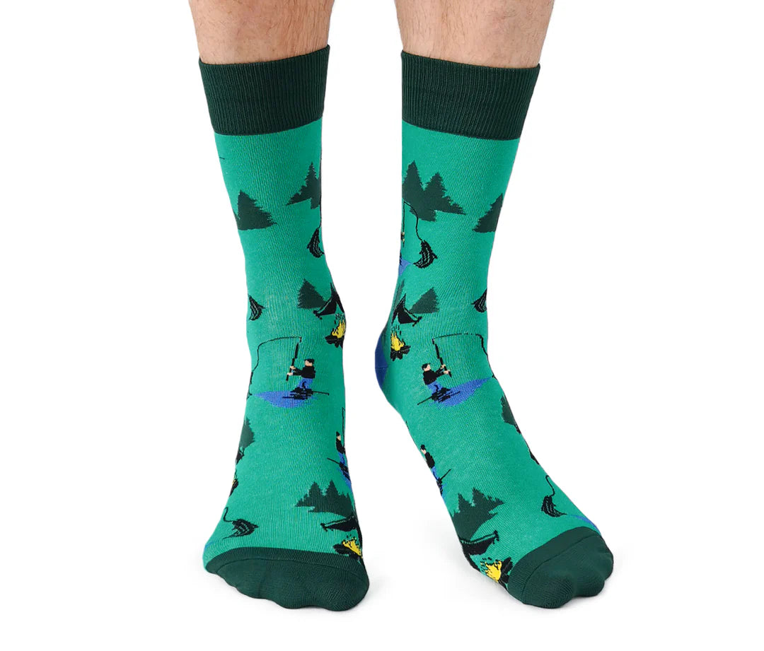 Uptown Calf Length Cotton Unisex Socks - The Woodsman