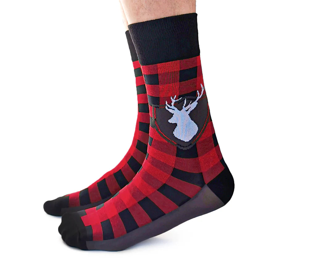 Uptown Calf Length Cotton Unisex Socks - Tartan