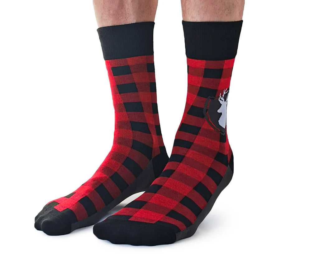 Uptown Calf Length Cotton Unisex Socks - Tartan