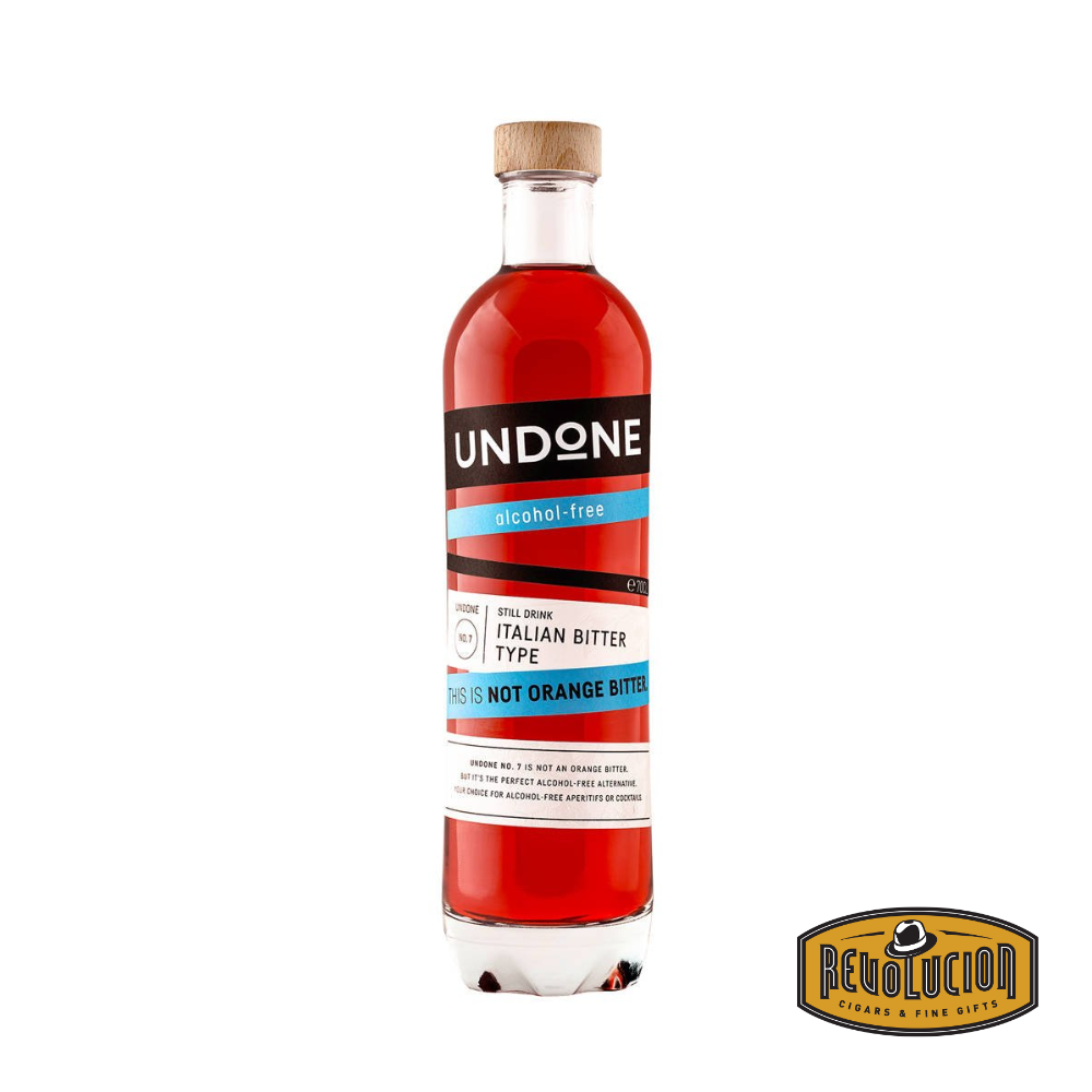 Undone Italian Bitter Aperitif - Not Orange Bitter 700 mL. Non-Alcoholic Spirit