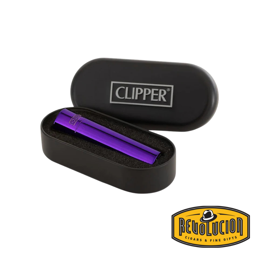 Clipper Purple Rain Metal Lighter