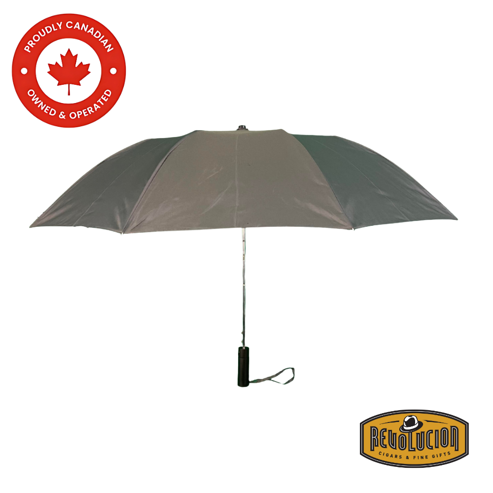 Compact Vancouver Umbrella Mist Auto in gray with automatic open-close feature.