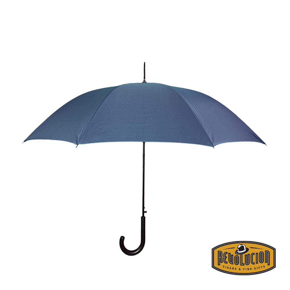 A refined Vancouver Umbrella Mist Long Automatic in deep navy blue, offering both elegance and protection against the elements. Built with a strong frame and an easy automatic open feature, this umbrella is ideal for everyday use with a timeless aesthetic.