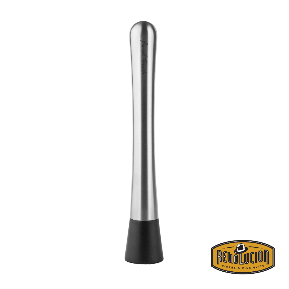 Visol Stainless Steel Cocktail Muddler – A sleek and durable muddler with a stainless steel body and a textured base, perfect for mashing herbs, fruits, and spices to elevate your cocktails.