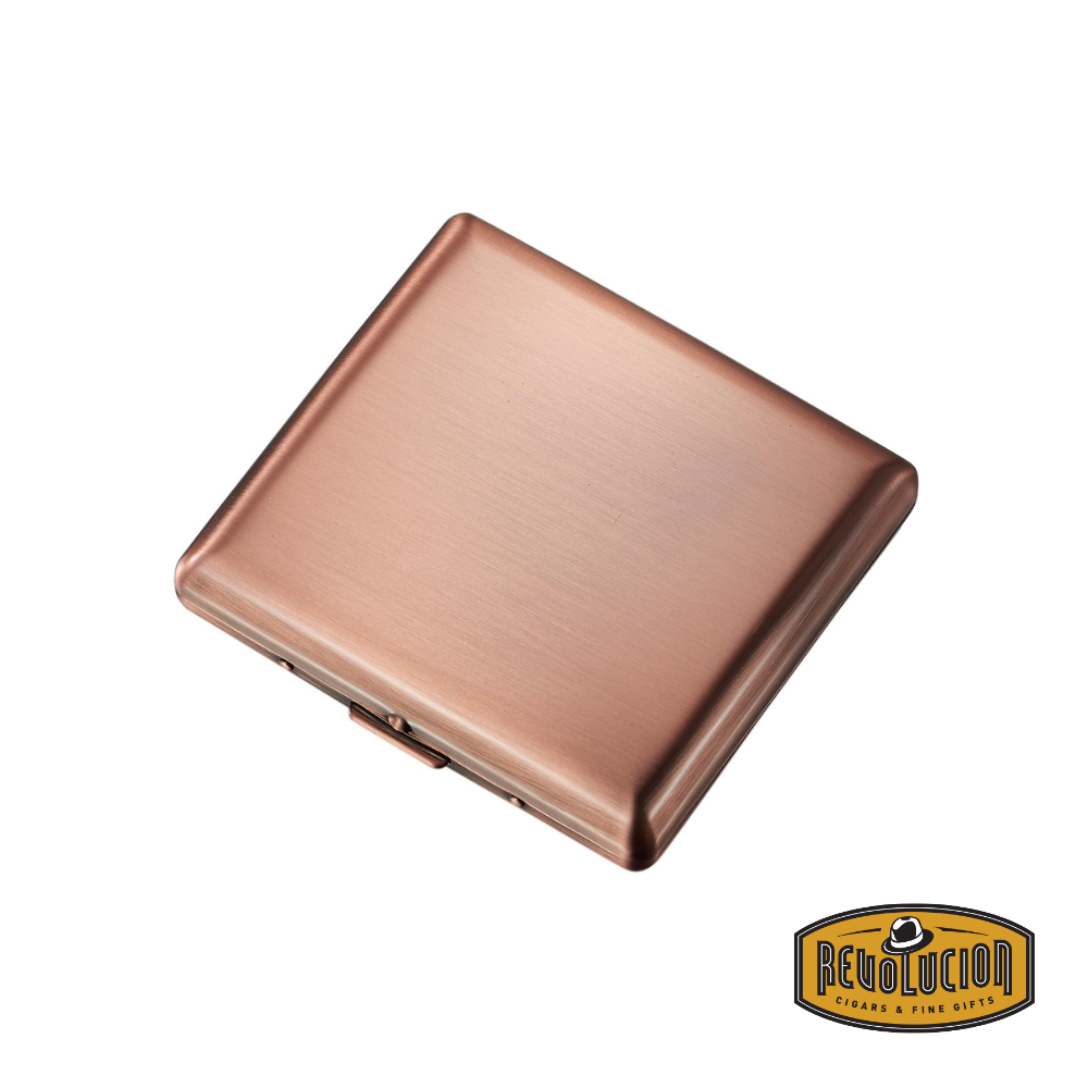 Visol Venus Copper Pocket Case – sleek and elegant 20-cigarette holder with a polished copper finish.