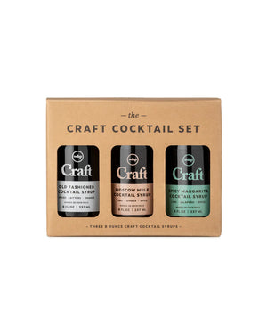 W&P Craft Cocktail Syrup Set, Old Fashioned, Moscow Mule, Spicy Margarita | Variety Pack, 8 Ounce Each, 3 Bottles | Cocktail Mixer, Handcrafted in Small Batches, Craft Cocktail, Bar Collection