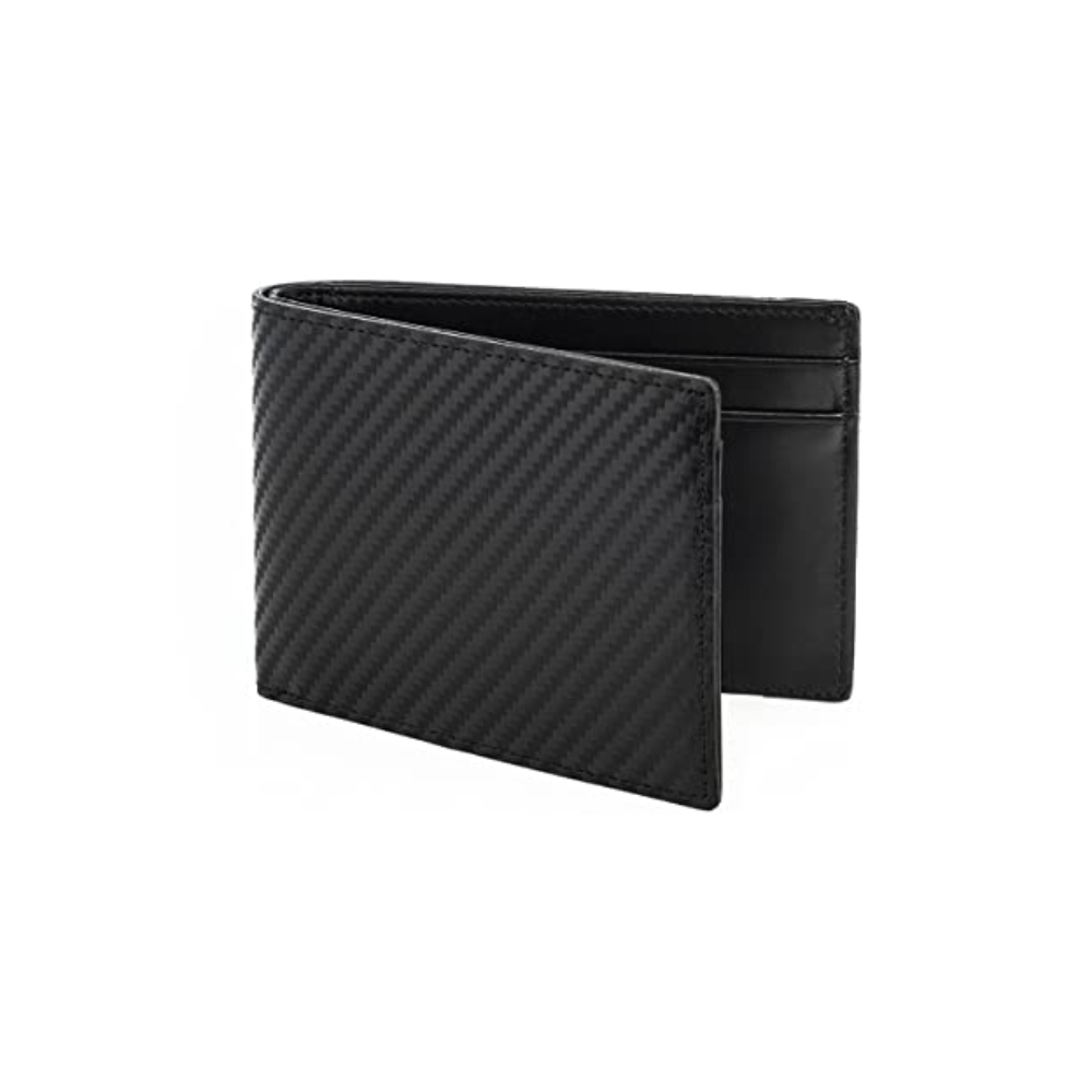 Wurkin Slim Bifold Leather RFID Carbon Euro Men Wallet