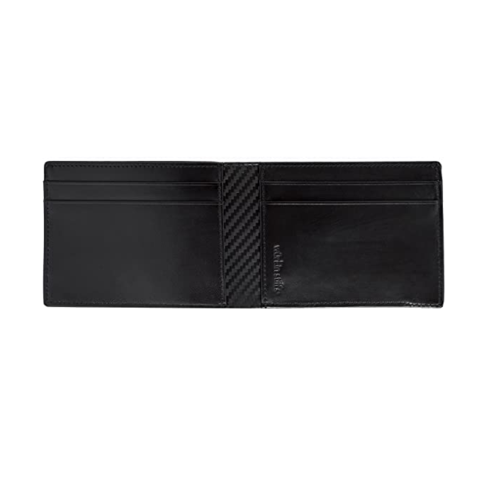 Wurkin Slim Bifold Leather RFID Carbon Euro Men Wallet