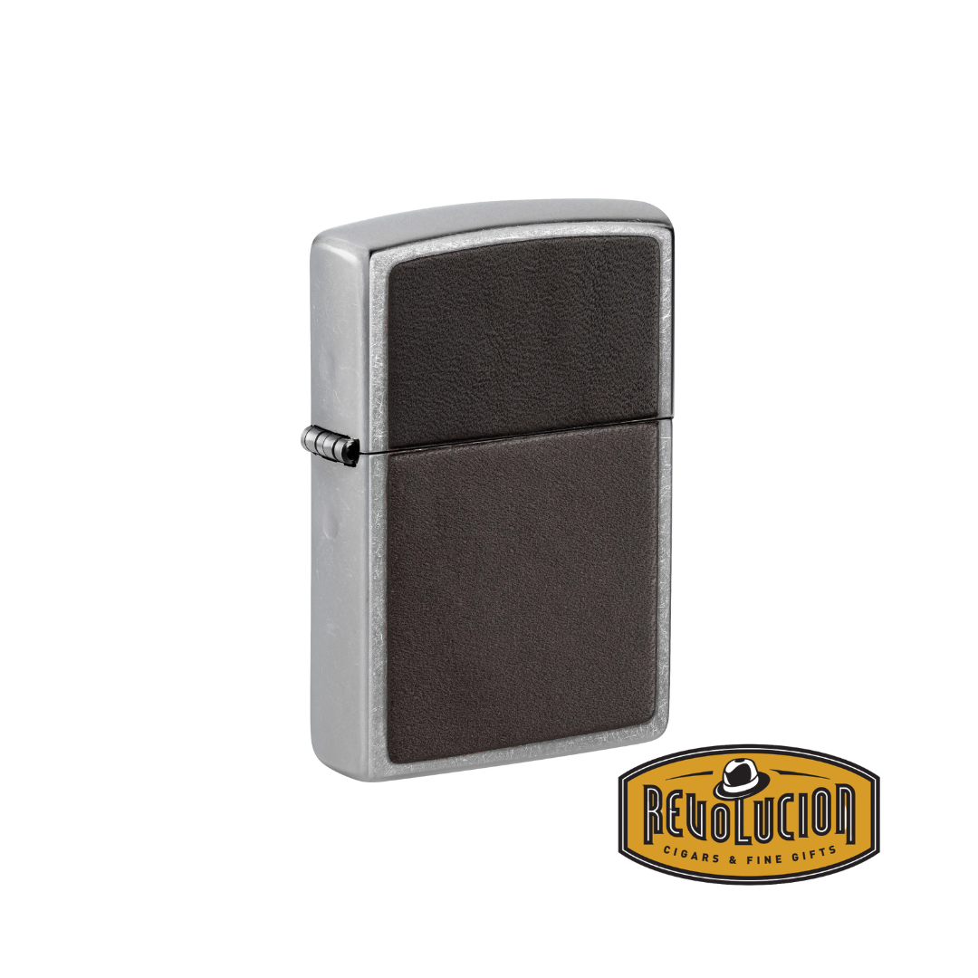 Zippo Brown Leather Lighter