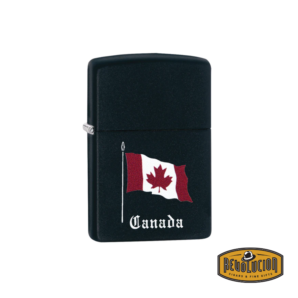Zippo Canada Flag Souvenir Design Lighter Black - Revolucion Zippo Canada Flag Souvenir Design Lighter Black - Revolucion