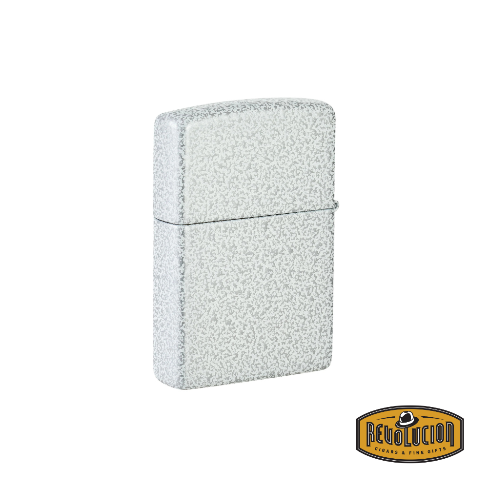 Zippo Glacier Matte lighter with a sleek, speckled matte finish in an elegant glacier-inspired color.