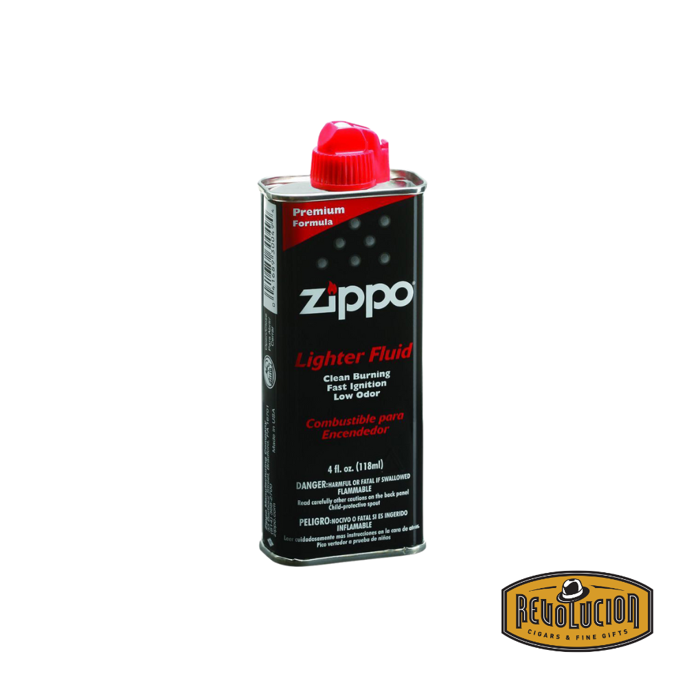 Zippo Lighter Fluid canister, designed for use with Zippo windproof lighters.