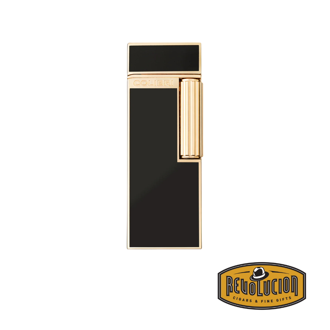 Colibri Black/Gold Continental Soft Flame Cigar Lighter
