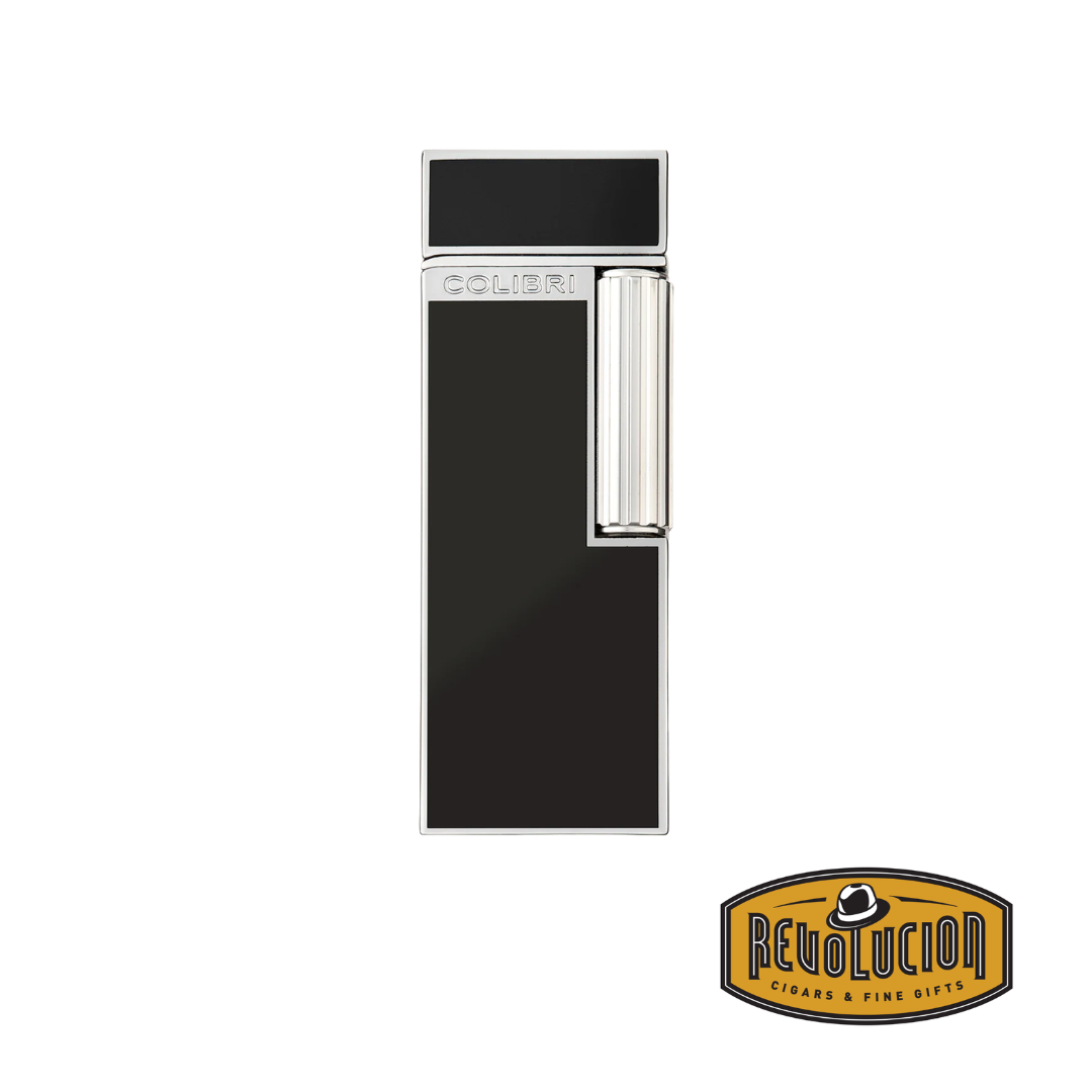 Colibri Black/Chrome Continental Soft Flame Cigar Lighter