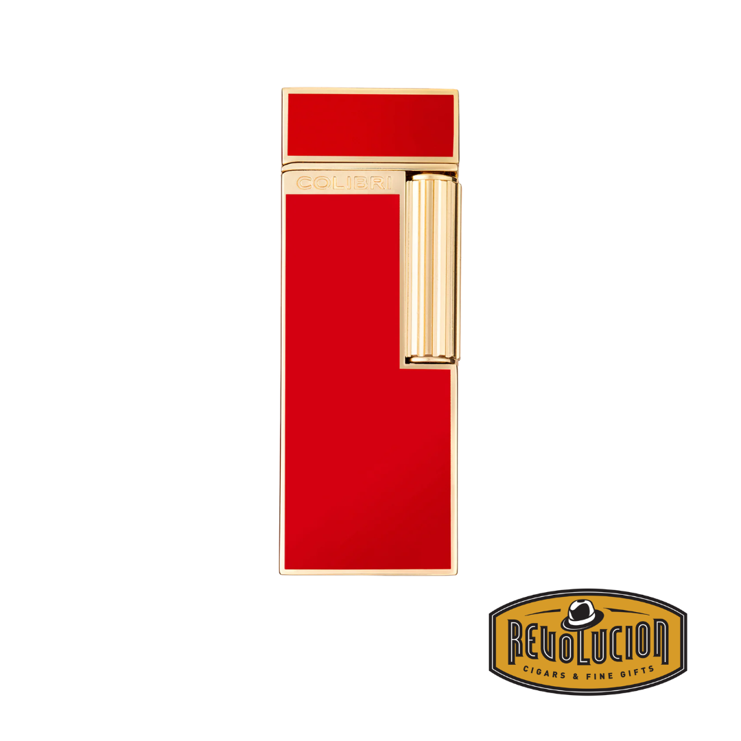 Colibri Red/Gold Continental Soft Flame Lighter