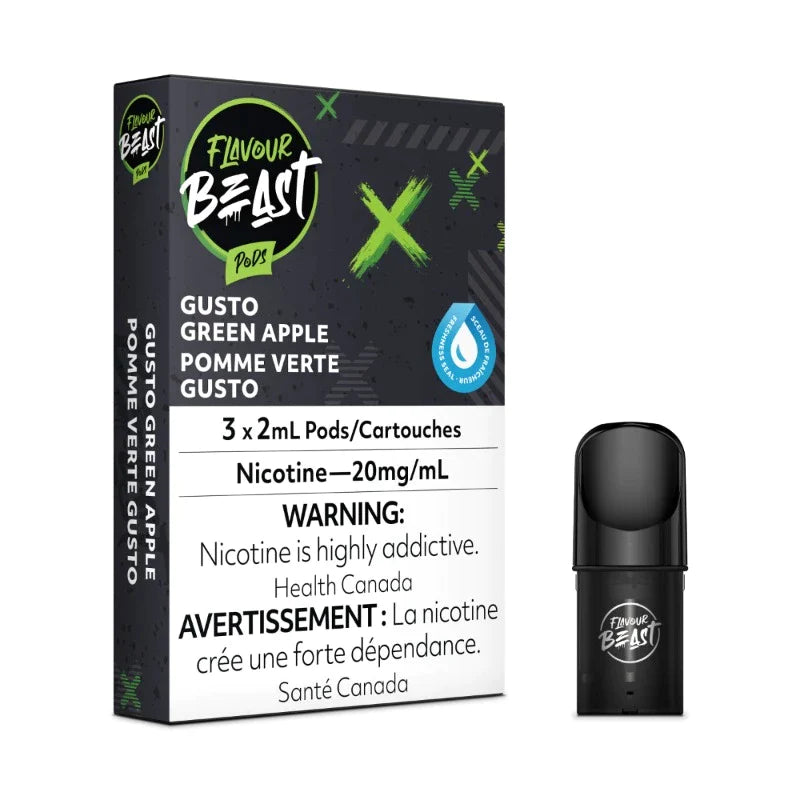 Flavour Beast Pod Pack Disposable - Gusto Green Apple