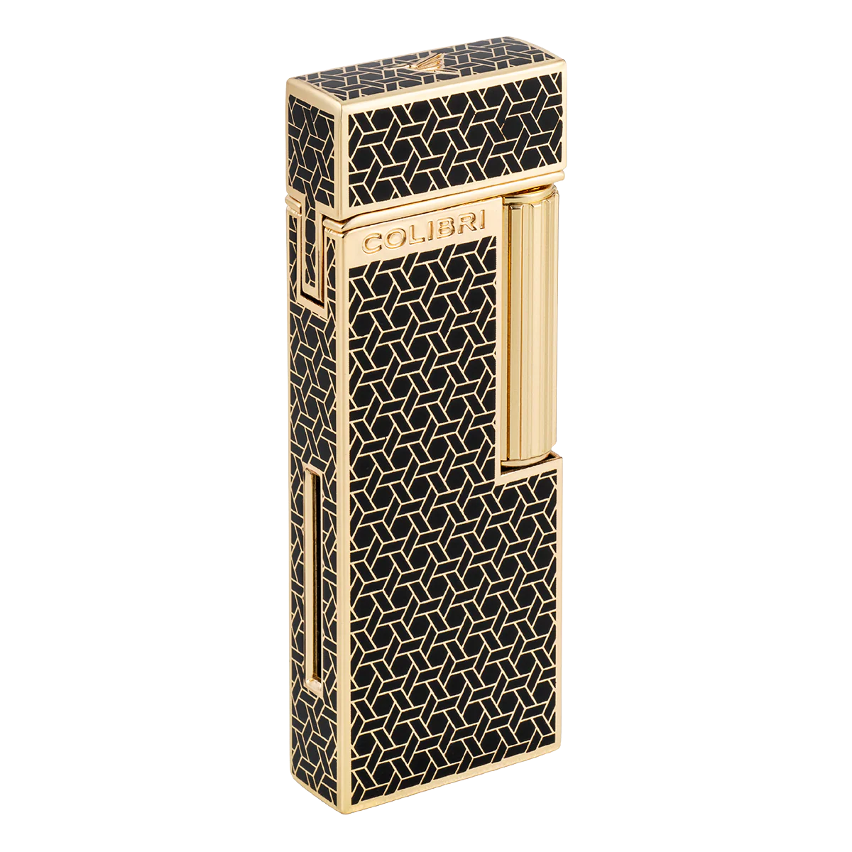 Colibri Gold Patterned Continental Soft Flame Lighter