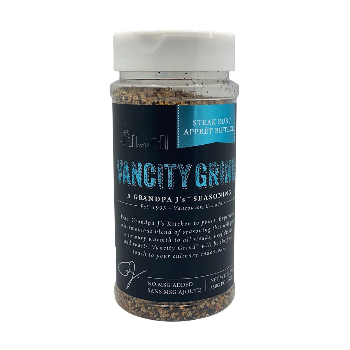 Grandpa J&#39;s Vancity Grind Steak Rub Seasoning