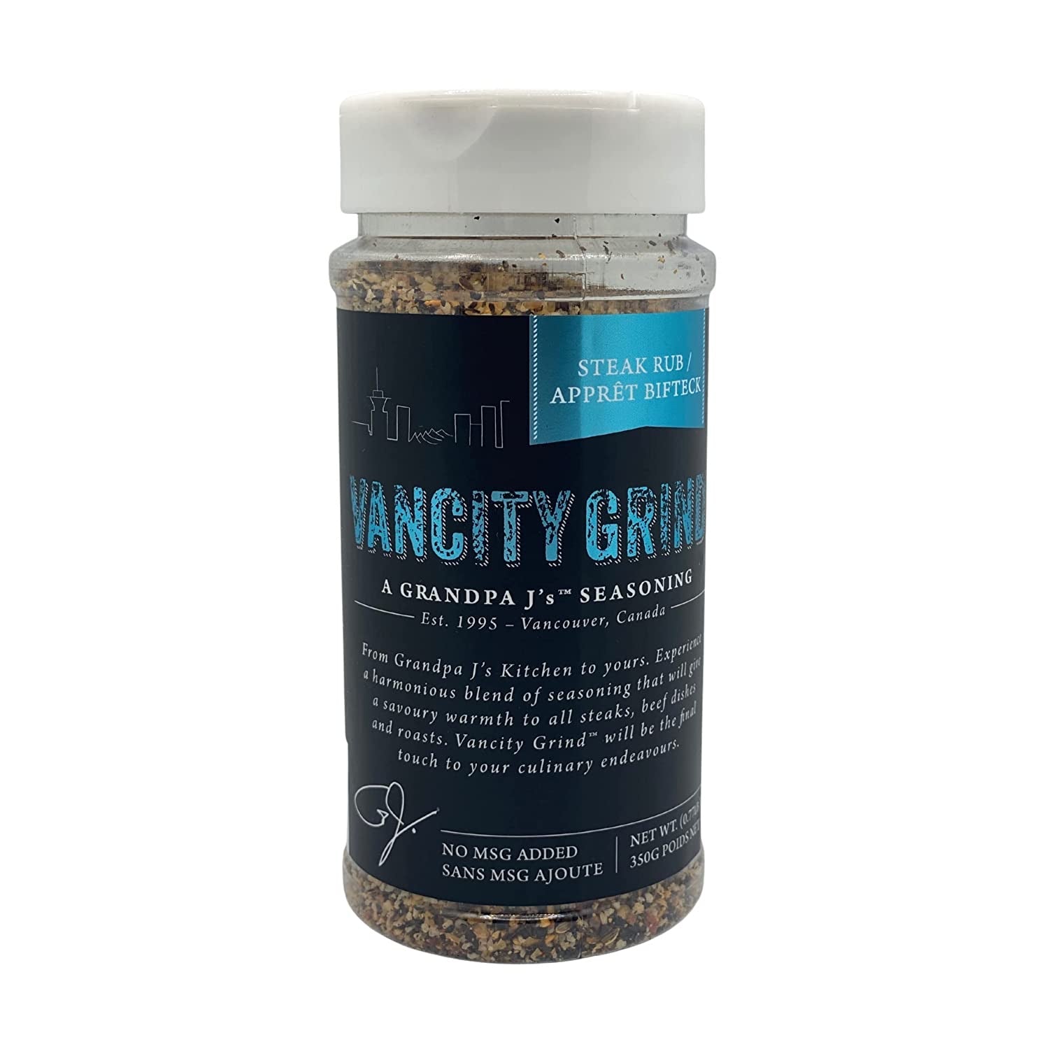 Grandpa J's Vancity Grind Steak Rub Seasoning