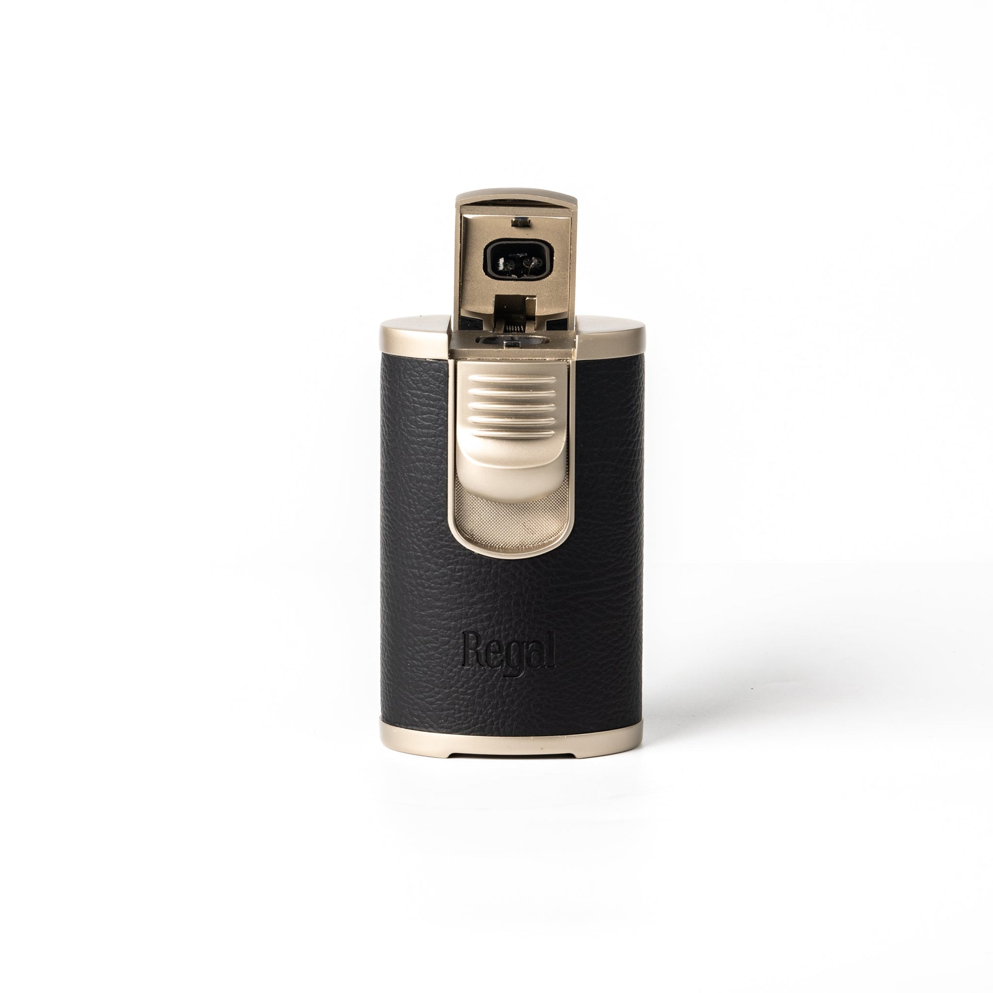 Regal Quad Flame Tabletop Lighter - black