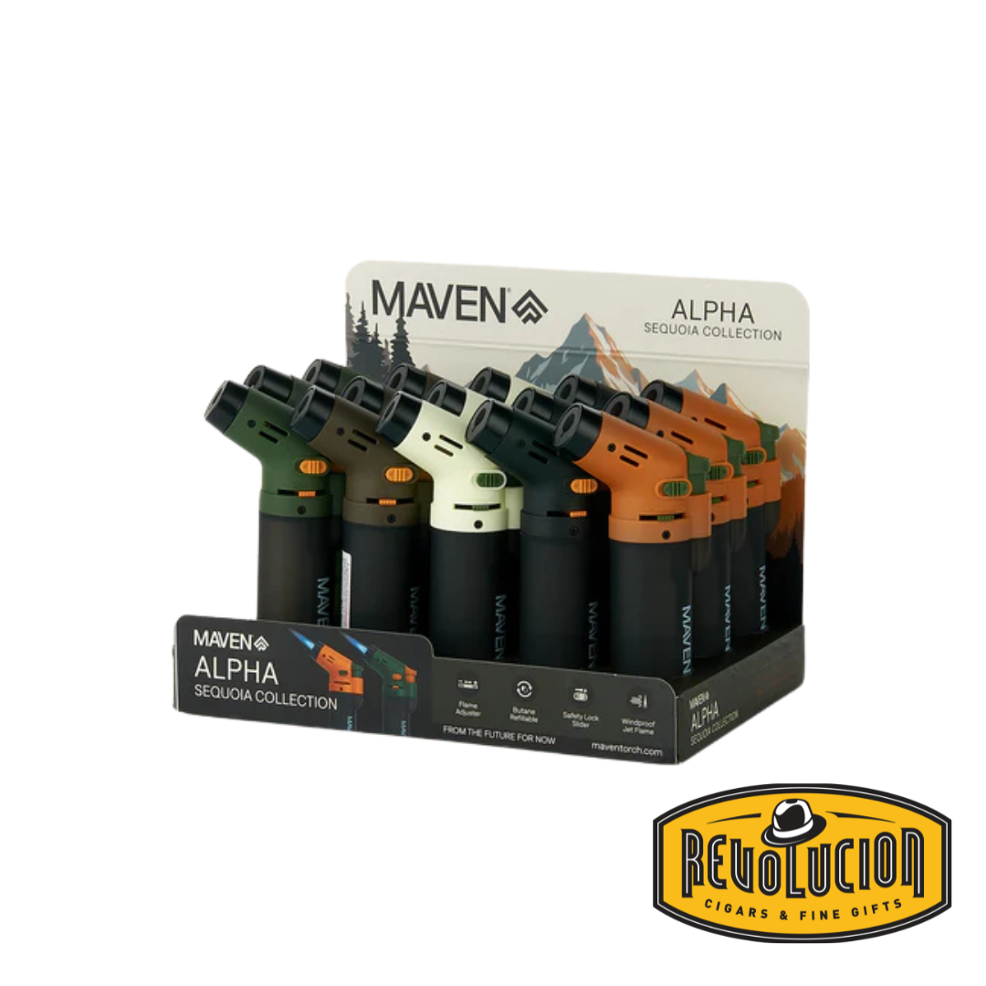 Maven Alpha Plus Single Flame Torch Lighter - Sequoia Collection