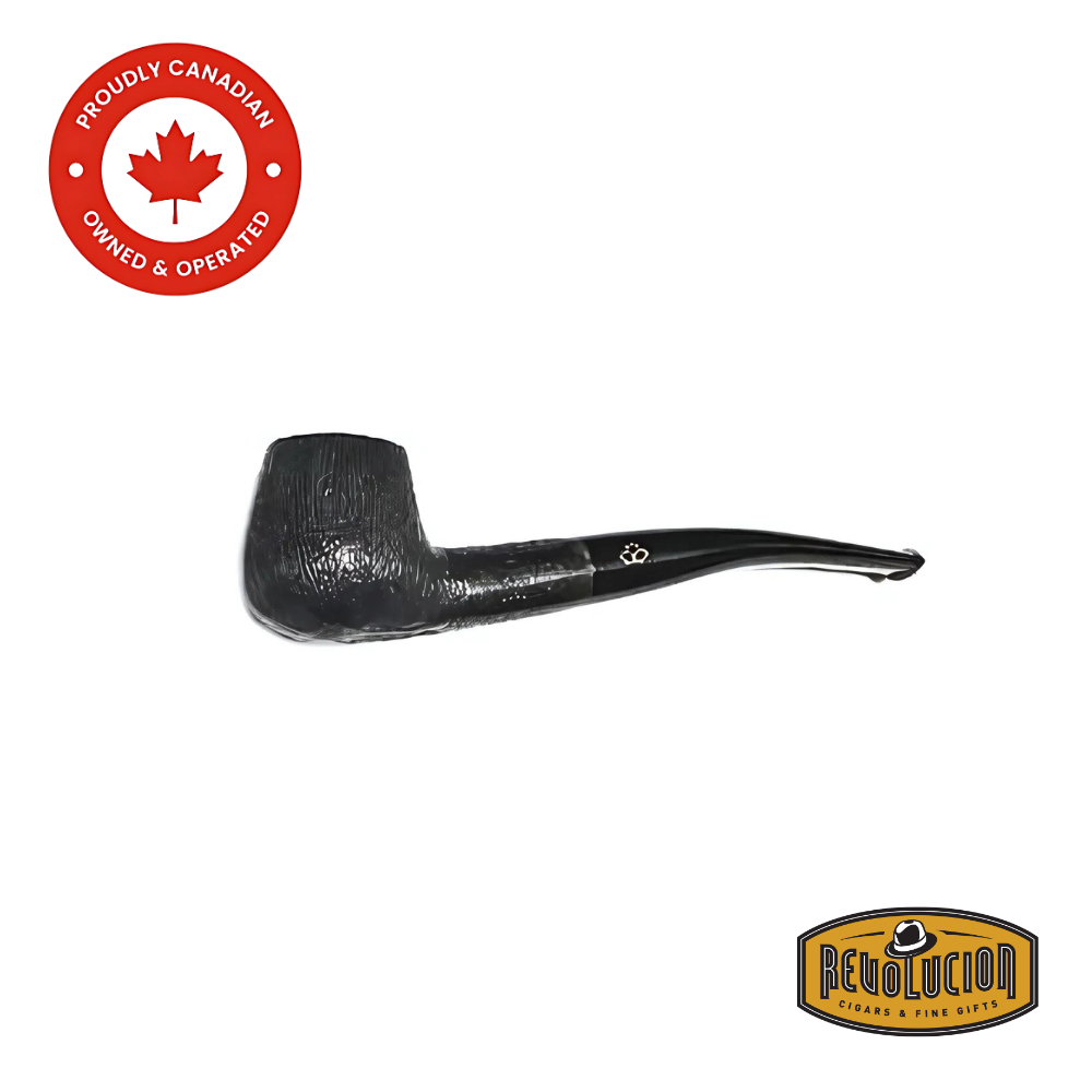 Brigham System Satinated #36 Smoking Pipe Black